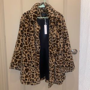 Furry cheetah jacket